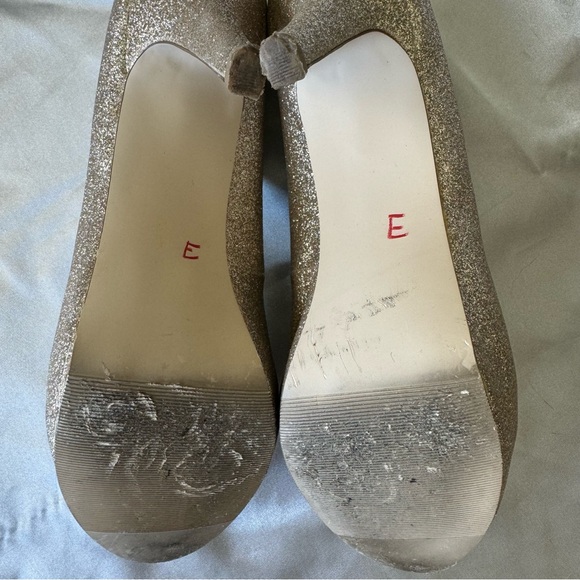 Gold Glitter Heels - Picture 8 of 9